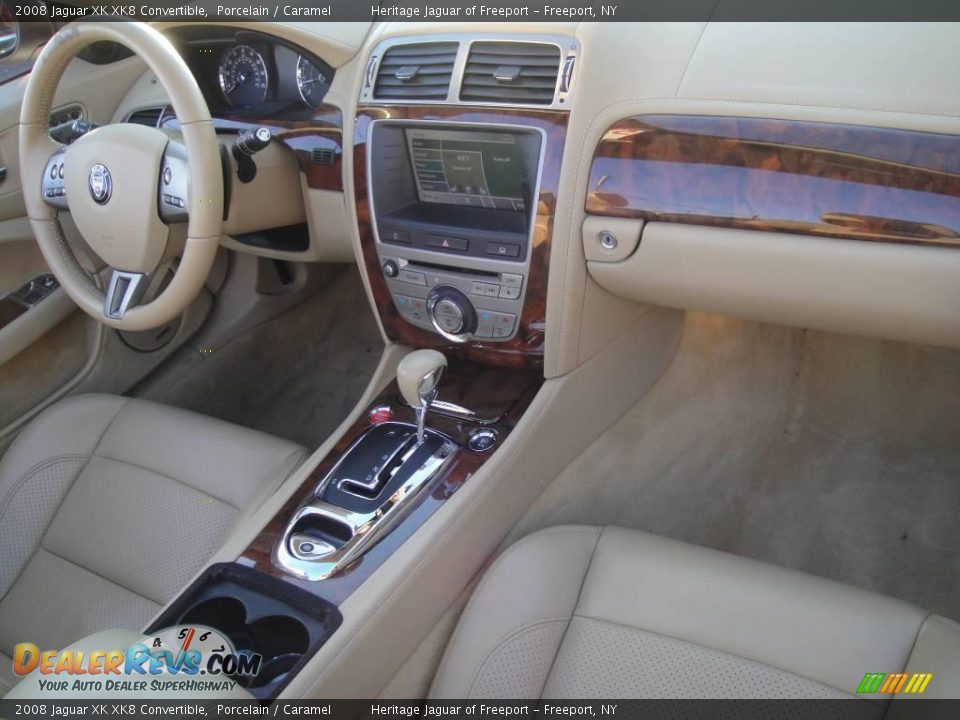 2008 Jaguar XK XK8 Convertible Porcelain / Caramel Photo #23