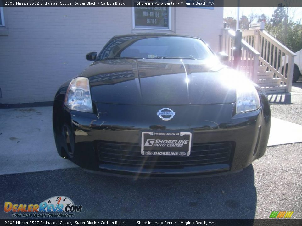 2003 Nissan 350Z Enthusiast Coupe Super Black / Carbon Black Photo #1