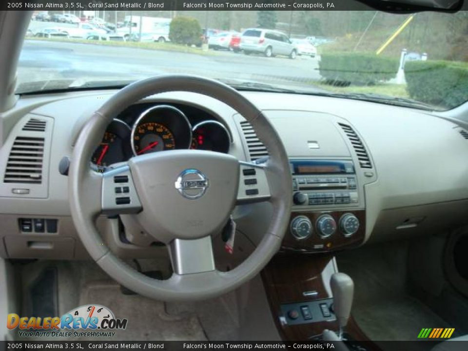 2005 Nissan Altima 3.5 SL Coral Sand Metallic / Blond Photo #10