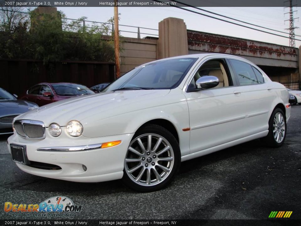 2007 Jaguar X-Type 3.0 White Onyx / Ivory Photo #1