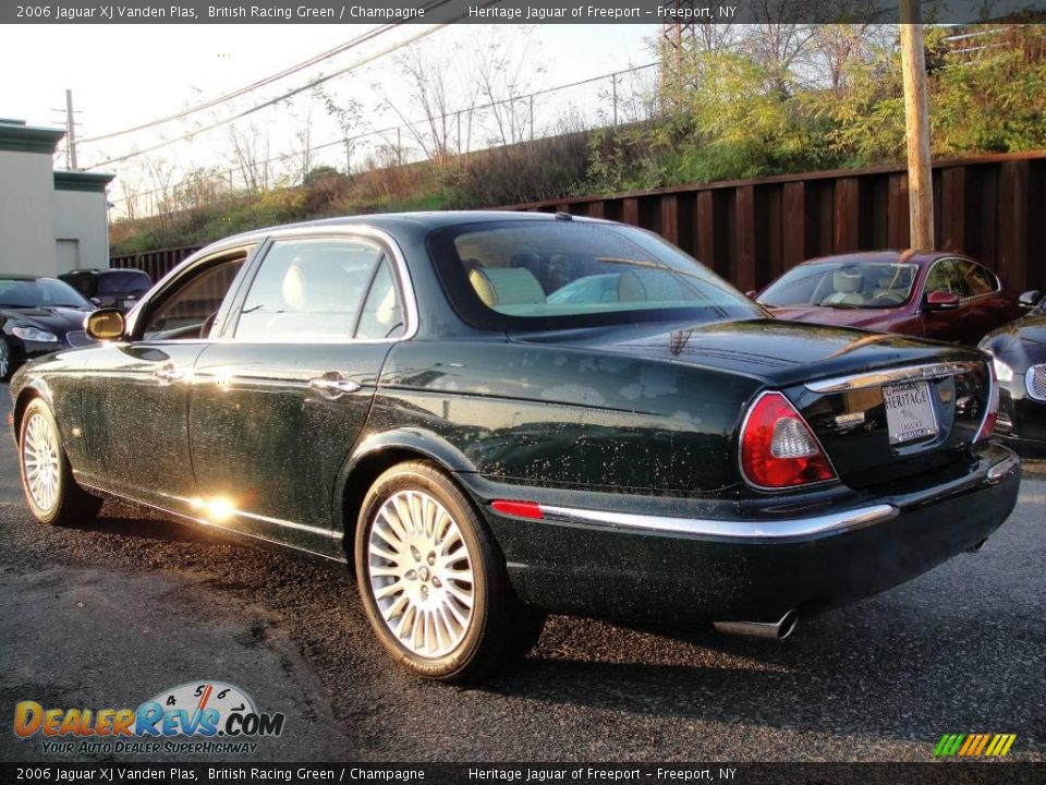 2006 Jaguar XJ Vanden Plas British Racing Green / Champagne Photo #4