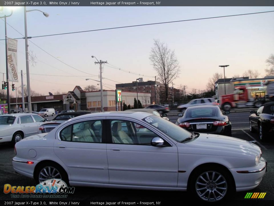 2007 Jaguar X-Type 3.0 White Onyx / Ivory Photo #9