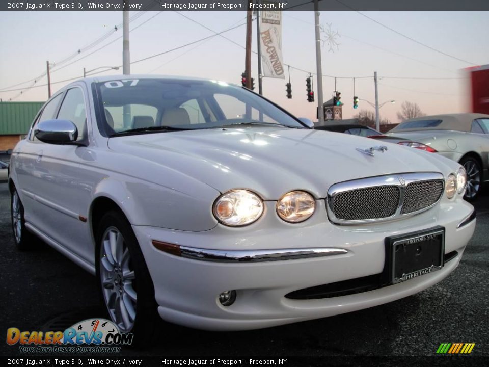 2007 Jaguar X-Type 3.0 White Onyx / Ivory Photo #10