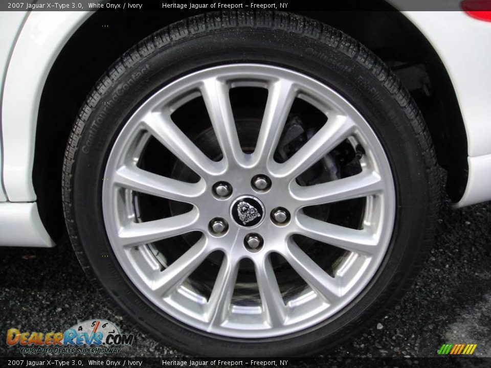 2007 Jaguar X-Type 3.0 White Onyx / Ivory Photo #12