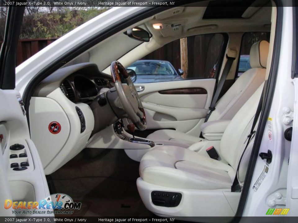 2007 Jaguar X-Type 3.0 White Onyx / Ivory Photo #15