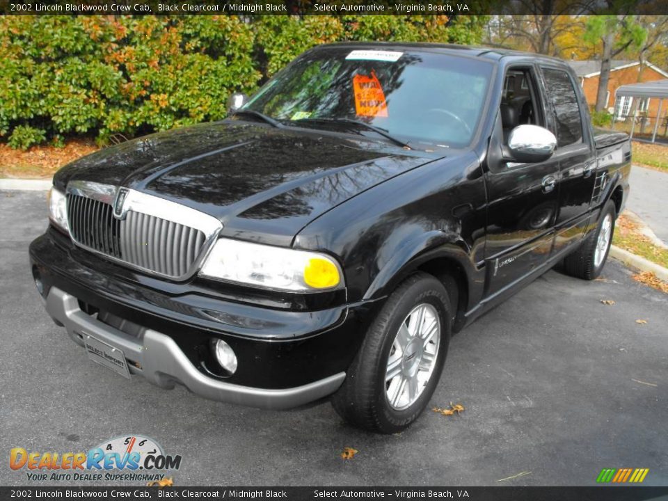 2002 Lincoln Blackwood Crew Cab Black Clearcoat / Midnight Black Photo #1