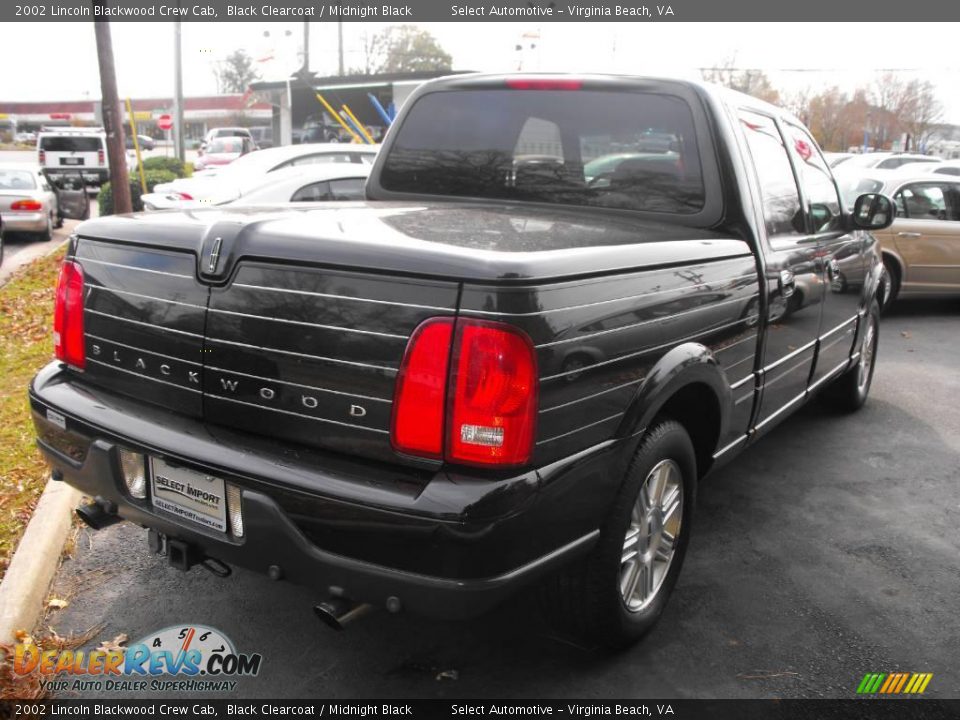 2002 Lincoln Blackwood Crew Cab Black Clearcoat / Midnight Black Photo #6