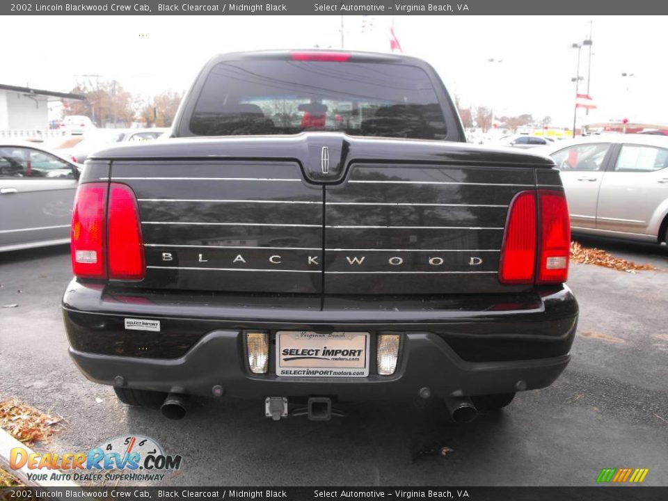 2002 Lincoln Blackwood Crew Cab Black Clearcoat / Midnight Black Photo #7