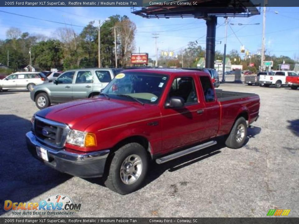 2005 Ford Ranger XLT SuperCab Redfire Metallic / Medium Pebble Tan Photo #1