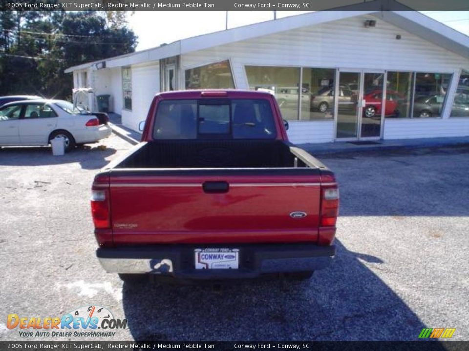 2005 Ford Ranger XLT SuperCab Redfire Metallic / Medium Pebble Tan Photo #6