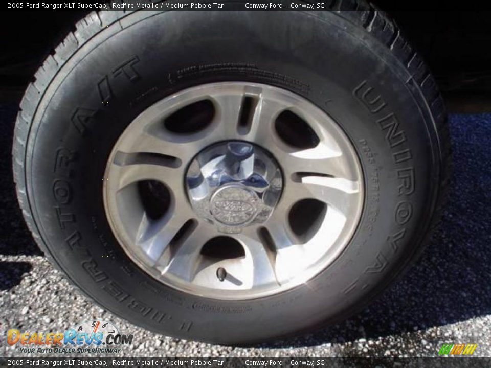 2005 Ford Ranger XLT SuperCab Redfire Metallic / Medium Pebble Tan Photo #9