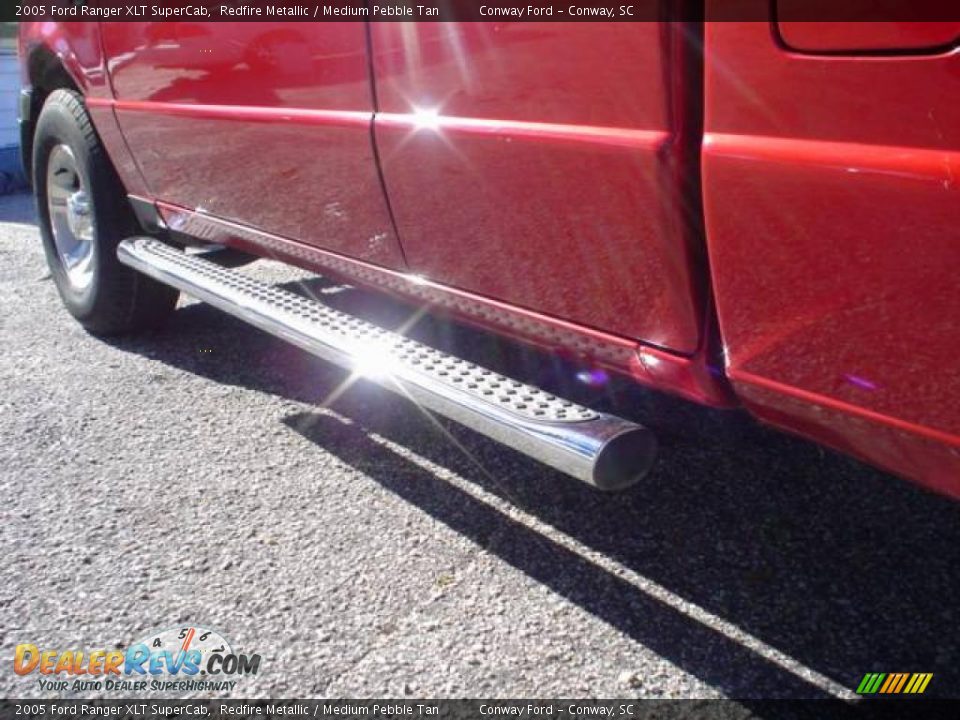 2005 Ford Ranger XLT SuperCab Redfire Metallic / Medium Pebble Tan Photo #10