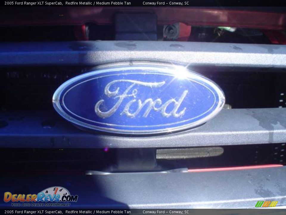 2005 Ford Ranger XLT SuperCab Redfire Metallic / Medium Pebble Tan Photo #13