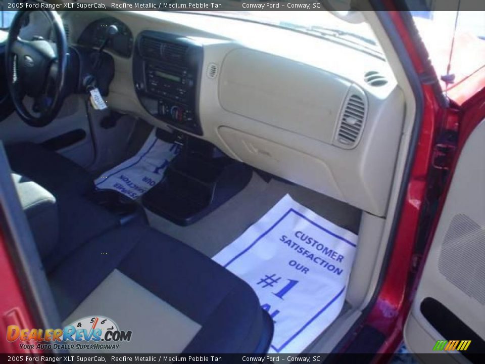 2005 Ford Ranger XLT SuperCab Redfire Metallic / Medium Pebble Tan Photo #18