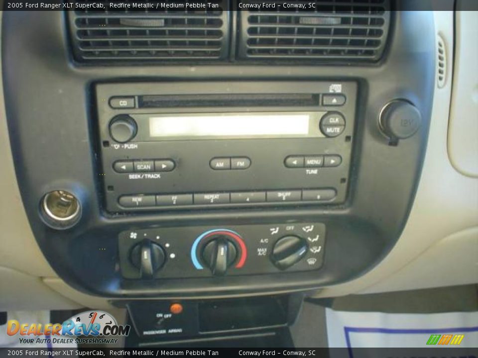 2005 Ford Ranger XLT SuperCab Redfire Metallic / Medium Pebble Tan Photo #24