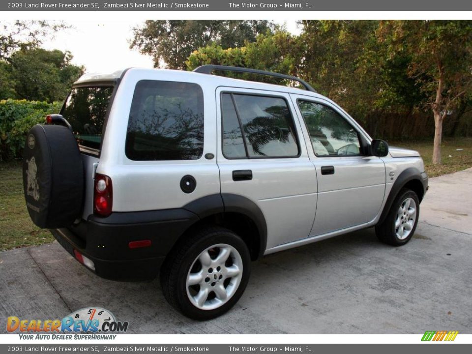 2003 Land Rover Freelander SE Zambezi Silver Metallic / Smokestone Photo #12