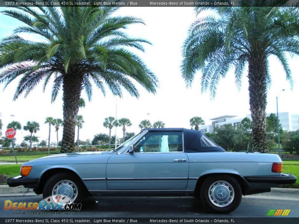 1977 Mercedes-Benz SL Class 450 SL roadster Light Blue Metallic / Blue Photo #1