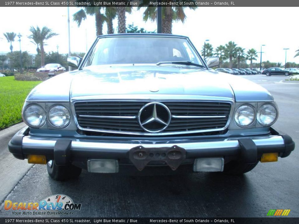 1977 Mercedes-Benz SL Class 450 SL roadster Light Blue Metallic / Blue Photo #3