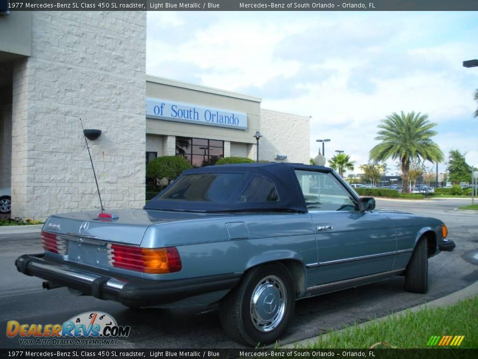 1977 Mercedes-Benz SL Class 450 SL roadster Light Blue Metallic / Blue Photo #6
