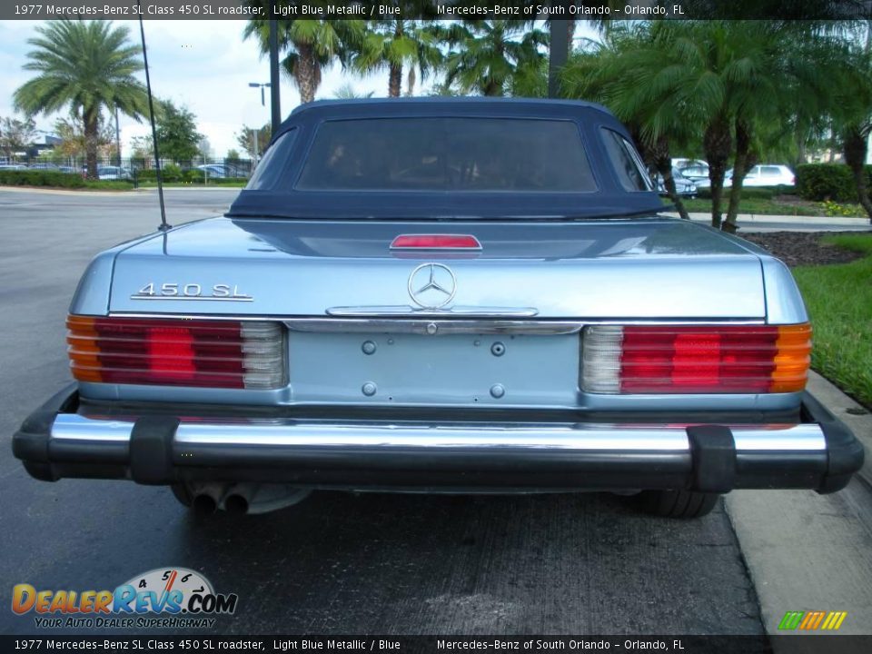 1977 Mercedes-Benz SL Class 450 SL roadster Light Blue Metallic / Blue Photo #7