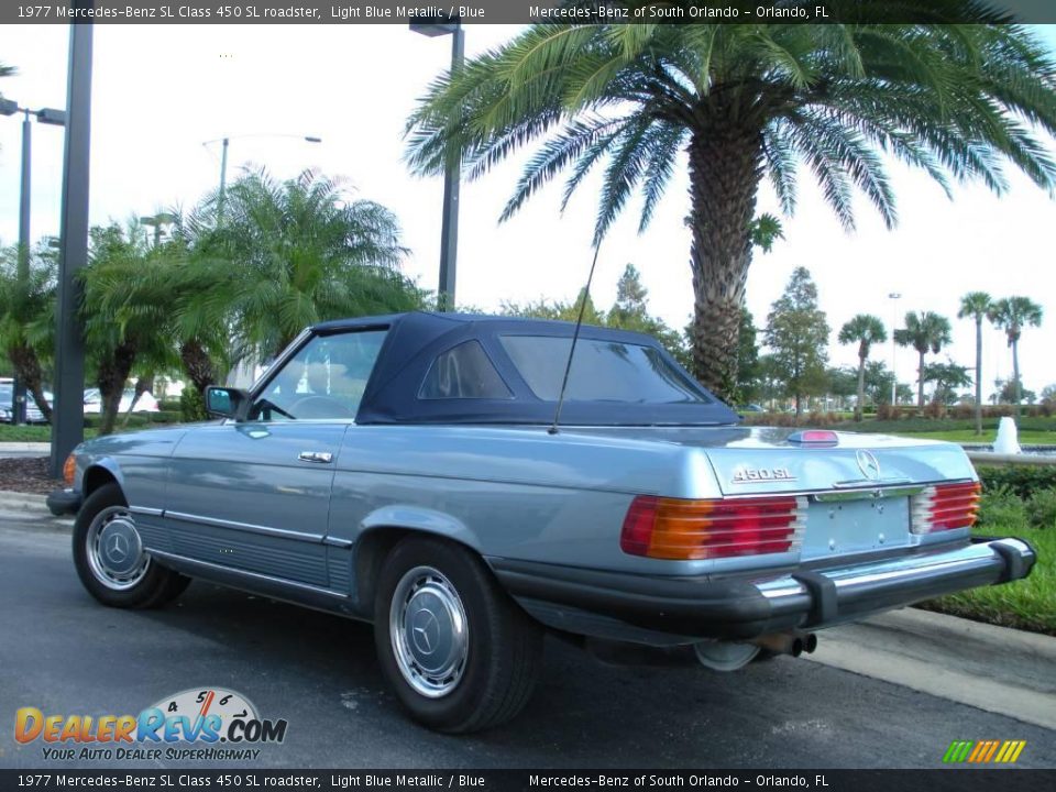 1977 Mercedes-Benz SL Class 450 SL roadster Light Blue Metallic / Blue Photo #8