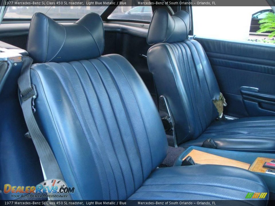 1977 Mercedes-Benz SL Class 450 SL roadster Light Blue Metallic / Blue Photo #15