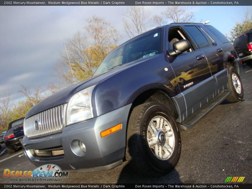 2002 Mercury Mountaineer Medium Wedgewood Blue Metallic / Dark Graphite Photo #2
