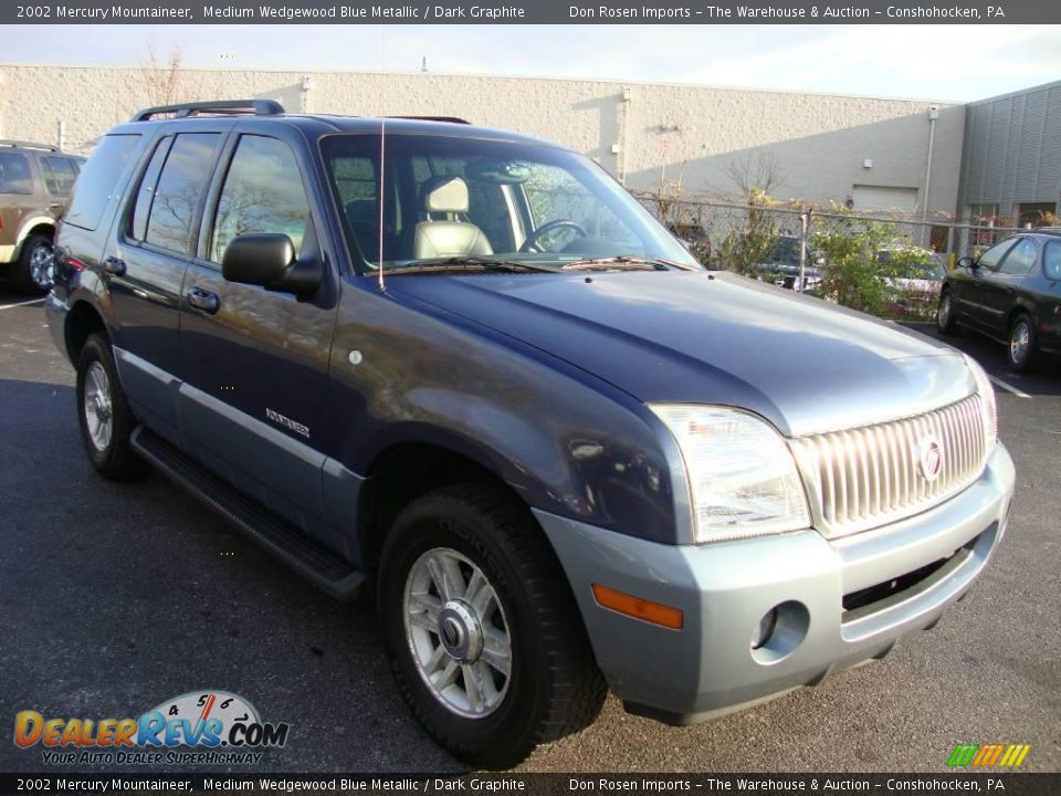2002 Mercury Mountaineer Medium Wedgewood Blue Metallic / Dark Graphite Photo #4