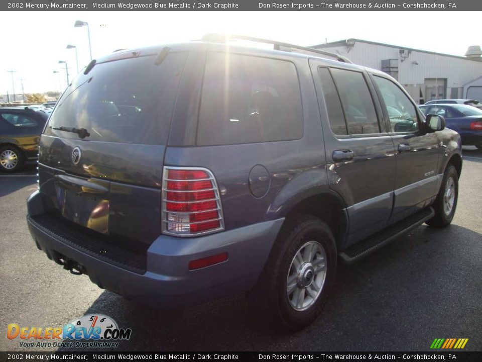 2002 Mercury Mountaineer Medium Wedgewood Blue Metallic / Dark Graphite Photo #7