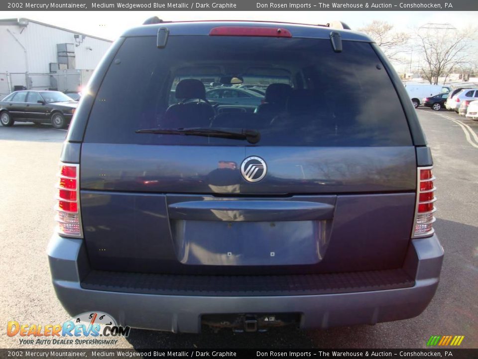 2002 Mercury Mountaineer Medium Wedgewood Blue Metallic / Dark Graphite Photo #8