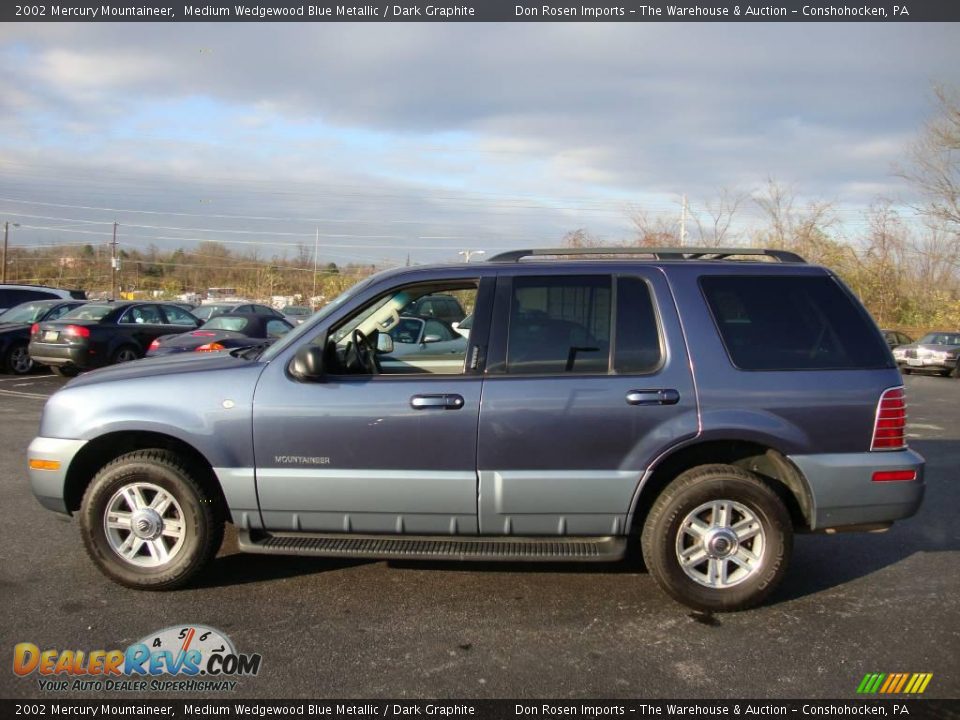 2002 Mercury Mountaineer Medium Wedgewood Blue Metallic / Dark Graphite Photo #10