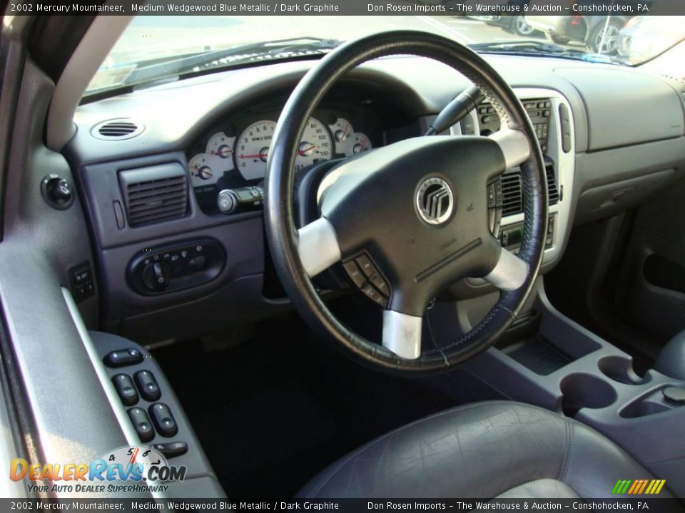 2002 Mercury Mountaineer Medium Wedgewood Blue Metallic / Dark Graphite Photo #11