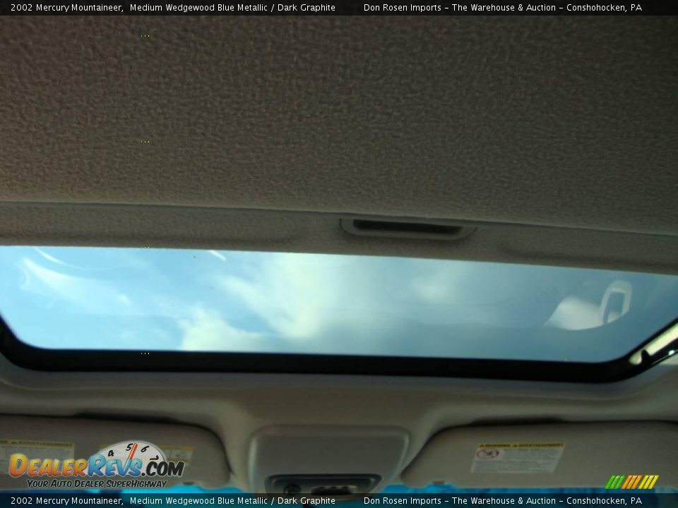 2002 Mercury Mountaineer Medium Wedgewood Blue Metallic / Dark Graphite Photo #27