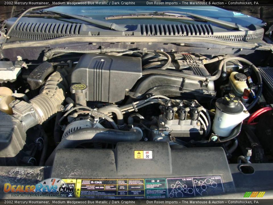 2002 Mercury Mountaineer Medium Wedgewood Blue Metallic / Dark Graphite Photo #32