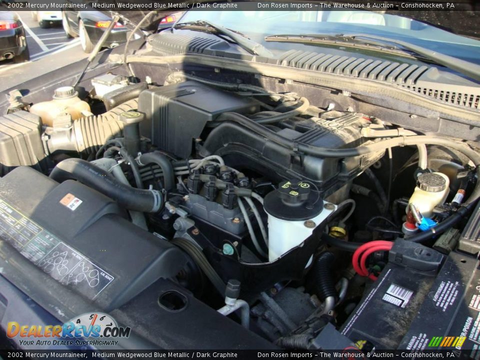 2002 Mercury Mountaineer Medium Wedgewood Blue Metallic / Dark Graphite Photo #33