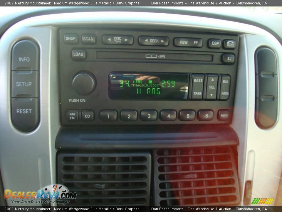 2002 Mercury Mountaineer Medium Wedgewood Blue Metallic / Dark Graphite Photo #35