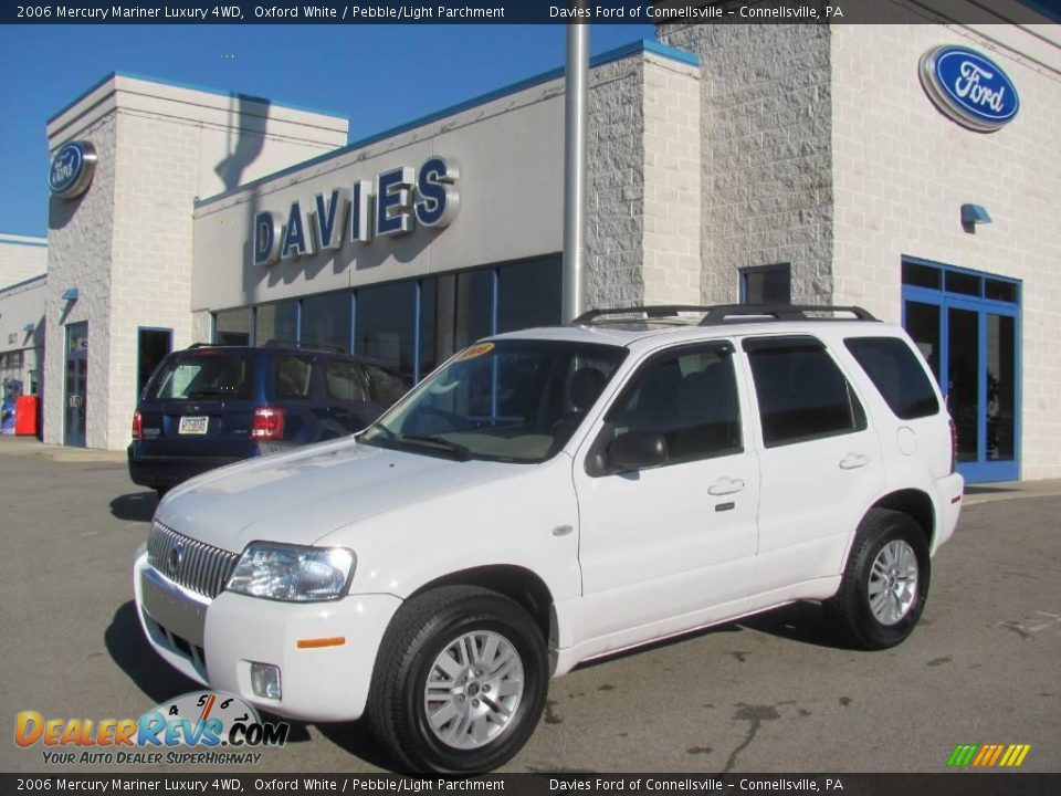 2006 Mercury Mariner Luxury 4WD Oxford White / Pebble/Light Parchment Photo #1