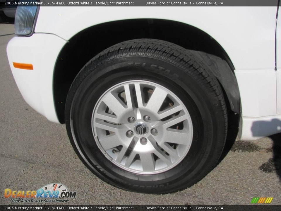 2006 Mercury Mariner Luxury 4WD Oxford White / Pebble/Light Parchment Photo #3
