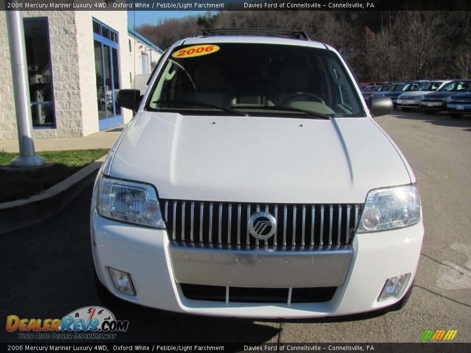 2006 Mercury Mariner Luxury 4WD Oxford White / Pebble/Light Parchment Photo #4