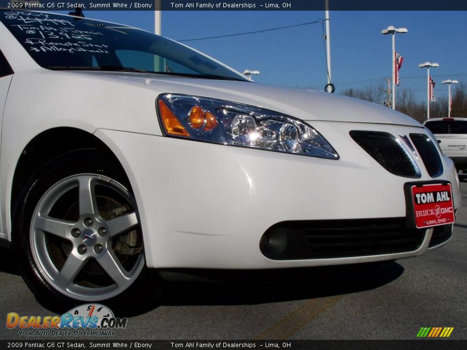 2009 Pontiac G6 GT Sedan Summit White / Ebony Photo #2
