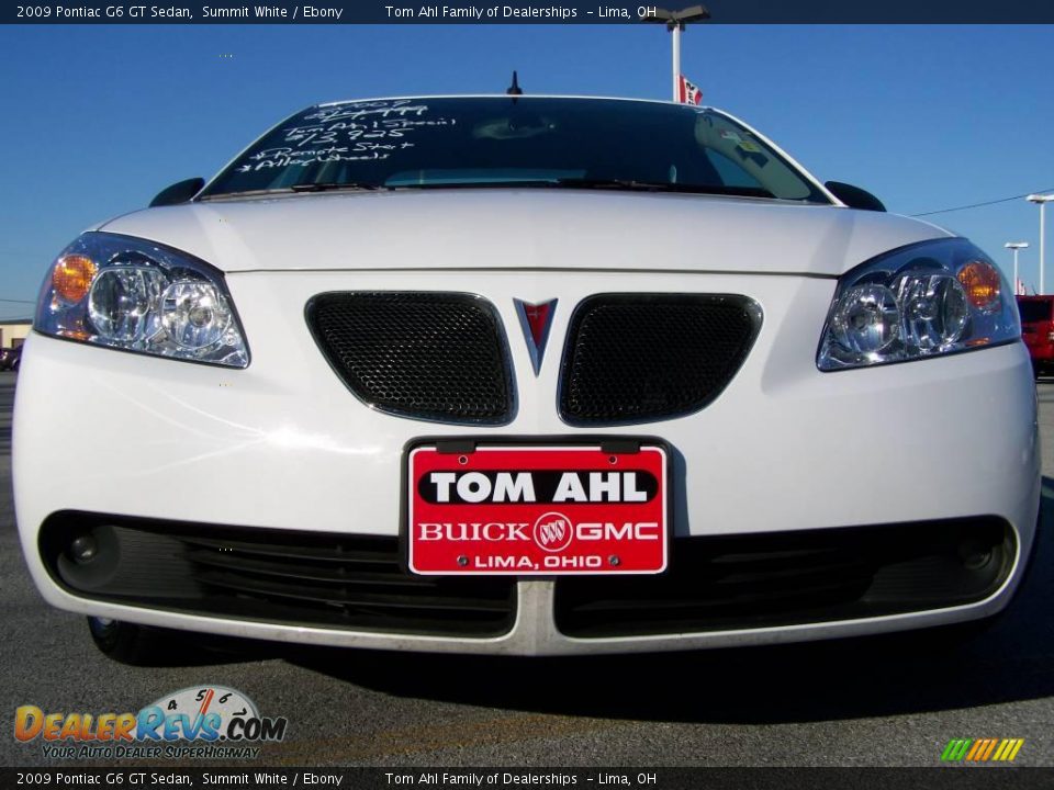 2009 Pontiac G6 GT Sedan Summit White / Ebony Photo #3