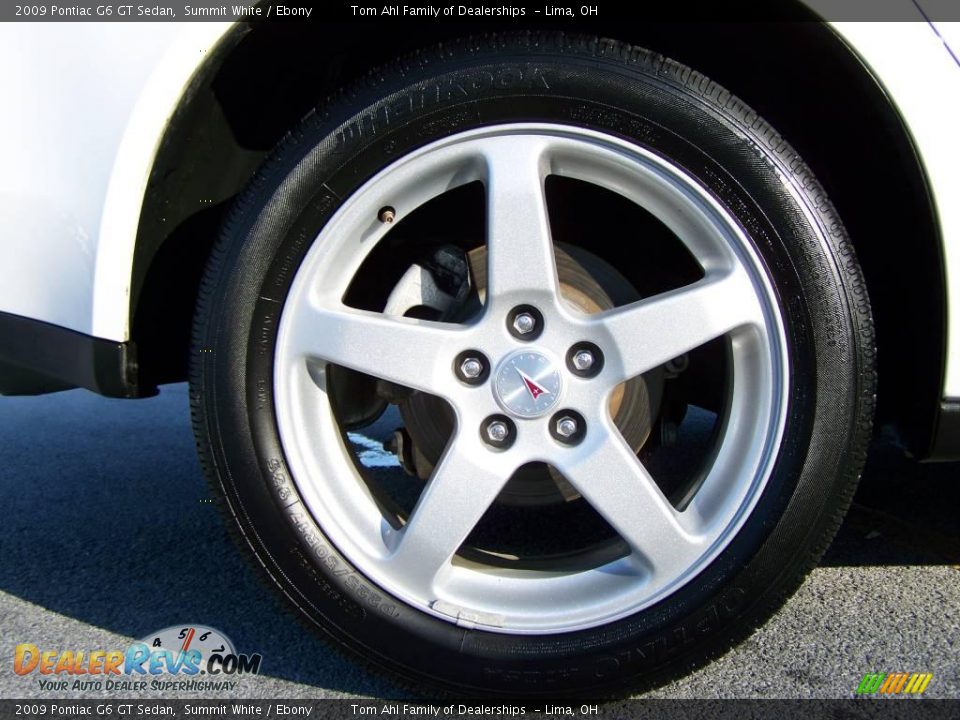 2009 Pontiac G6 GT Sedan Summit White / Ebony Photo #8