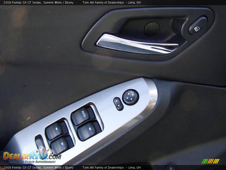 2009 Pontiac G6 GT Sedan Summit White / Ebony Photo #10