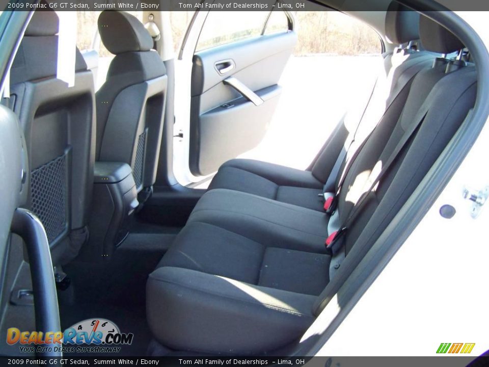 2009 Pontiac G6 GT Sedan Summit White / Ebony Photo #11