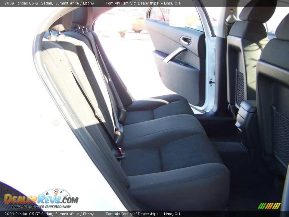 2009 Pontiac G6 GT Sedan Summit White / Ebony Photo #12