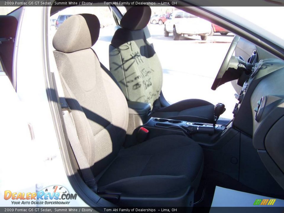 2009 Pontiac G6 GT Sedan Summit White / Ebony Photo #13
