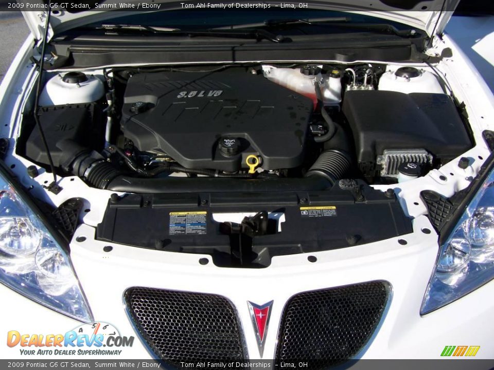 2009 Pontiac G6 GT Sedan Summit White / Ebony Photo #15
