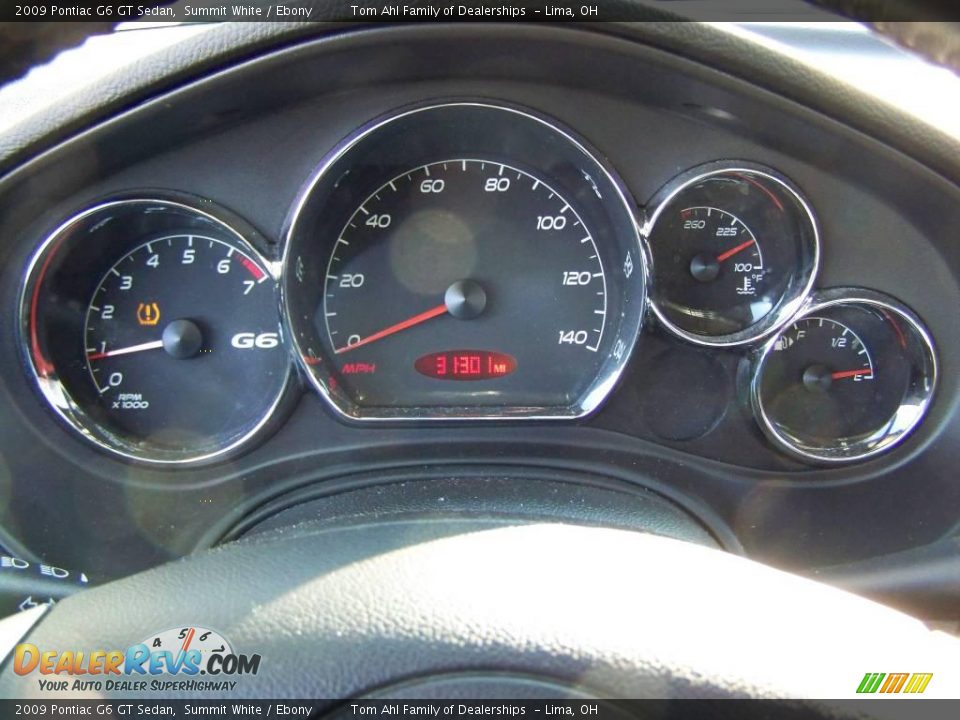 2009 Pontiac G6 GT Sedan Summit White / Ebony Photo #16