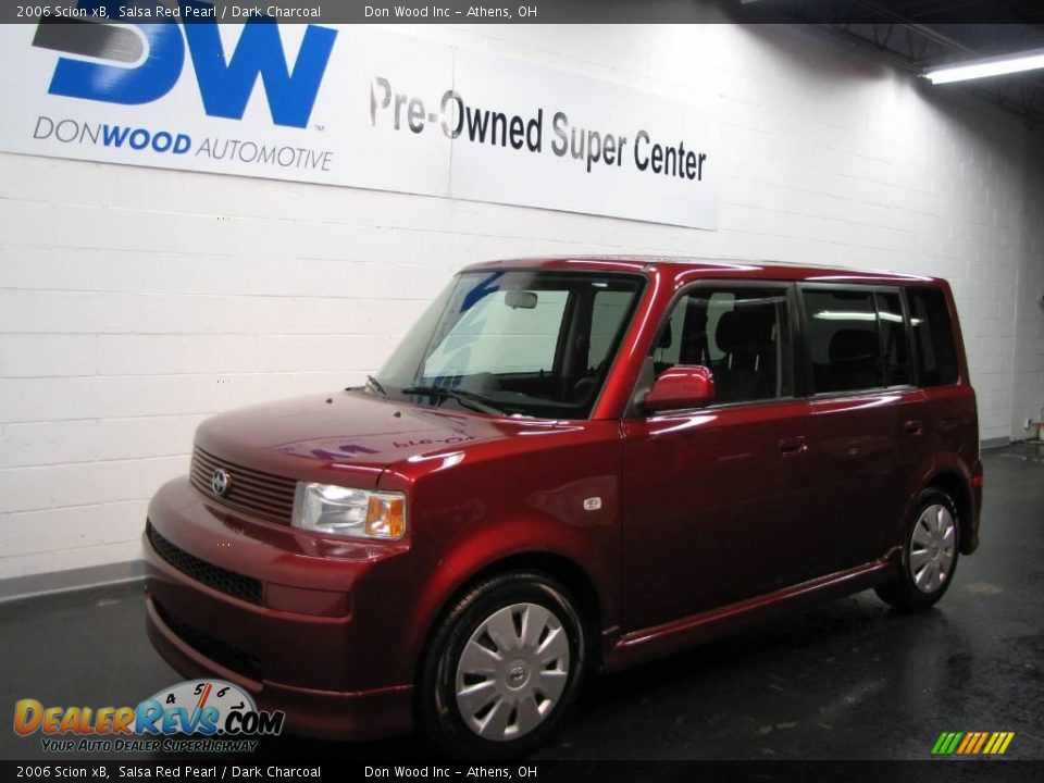 2006 Scion xB Salsa Red Pearl / Dark Charcoal Photo #2