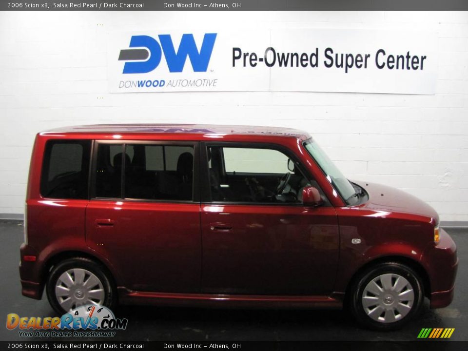 2006 Scion xB Salsa Red Pearl / Dark Charcoal Photo #6